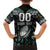 Custom New Zealand Family Matching Off Shoulder Short Dress and Hawaiian Shirt Maori Rugby Tattoo Papua Shell