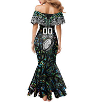 Custom New Zealand Mermaid Dress Maori Rugby Tattoo Papua Shell LT9 - Polynesian Pride