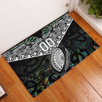 Custom New Zealand Rubber Doormat Maori Rugby Tattoo Papua Shell LT9 - Polynesian Pride