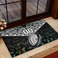 Custom New Zealand Rubber Doormat Maori Rugby Tattoo Papua Shell LT9 - Polynesian Pride