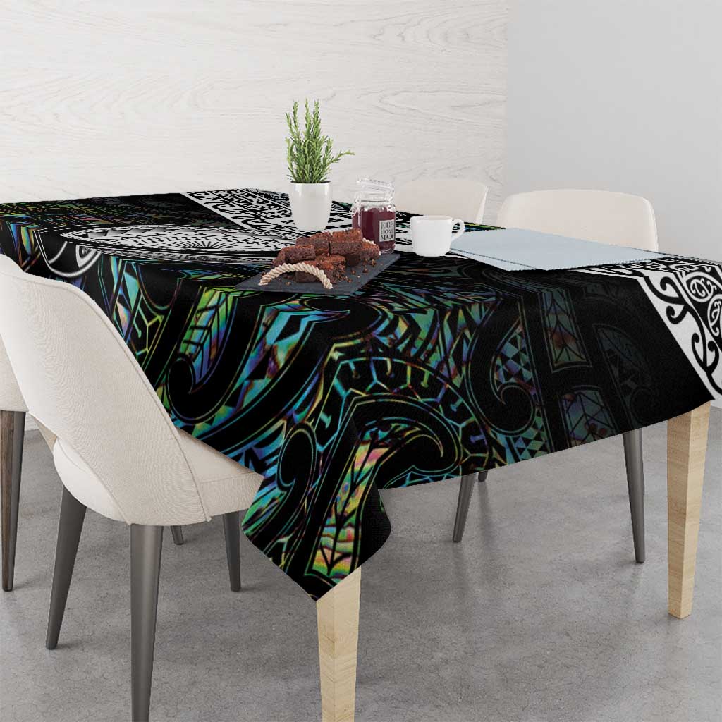 Custom New Zealand Tablecloth Maori Rugby Tattoo Papua Shell LT9 - Polynesian Pride