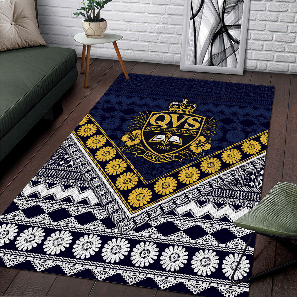 Fiji Queen Victoria School Area Rug QVS 1906 Generational School Legacy