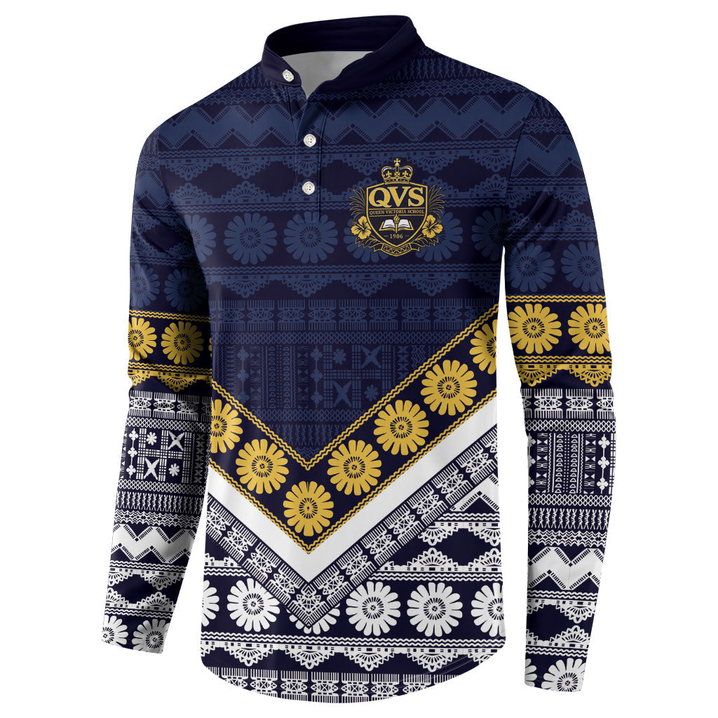 Fiji Queen Victoria School Button Sweatshirt QVS 1906 Generational School Legacy LT9 - Polynesian Pride