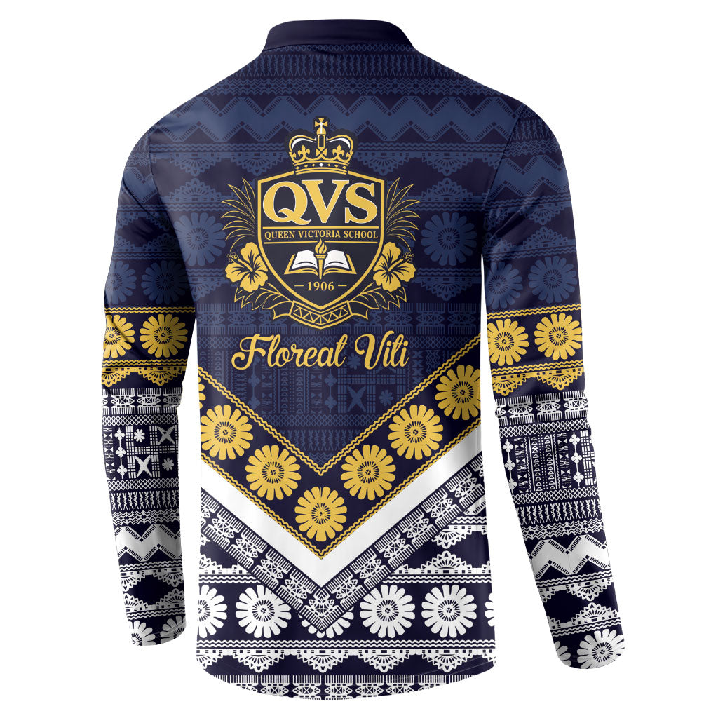 Fiji Queen Victoria School Button Sweatshirt QVS 1906 Generational School Legacy LT9 - Polynesian Pride