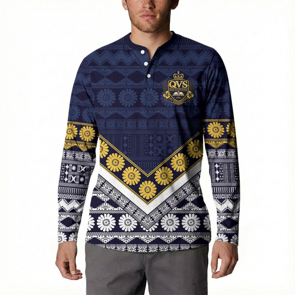Fiji Queen Victoria School Button Sweatshirt QVS 1906 Generational School Legacy LT9 - Polynesian Pride