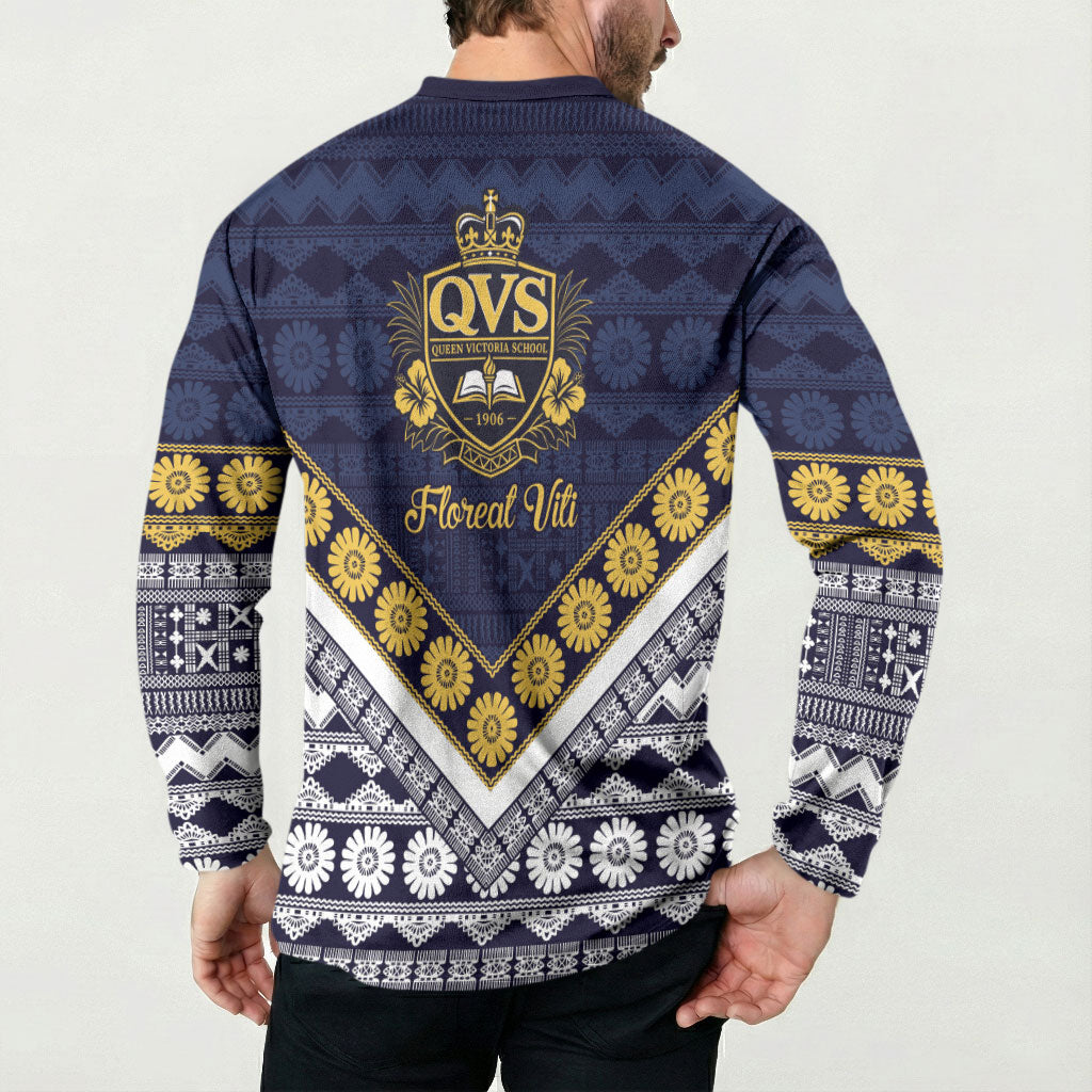 Fiji Queen Victoria School Button Sweatshirt QVS 1906 Generational School Legacy LT9 - Polynesian Pride