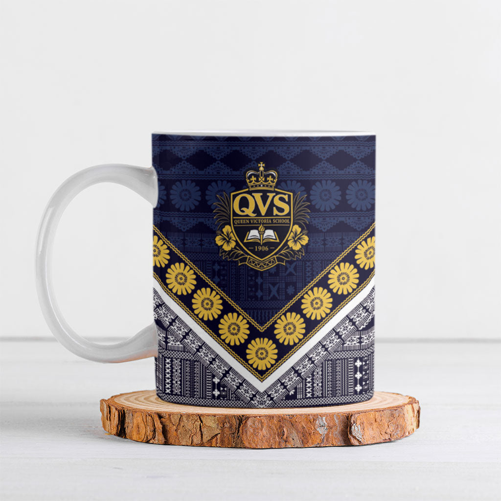 Fiji Queen Victoria School Ceramic Mug QVS 1906 Generational School Legacy LT9 Blue - Polynesian Pride