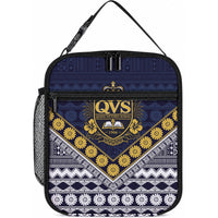 Fiji Queen Victoria School Lunch Bag QVS 1906 Generational School Legacy LT9 10.2 × 8.3 × 4.3 inch Blue - Polynesian Pride