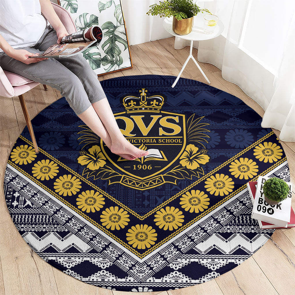 Fiji Queen Victoria School Round Carpet QVS 1906 Generational School Legacy LT9 - Polynesian Pride