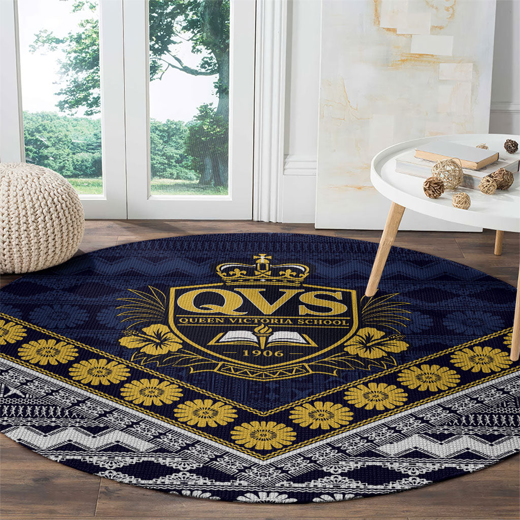 Fiji Queen Victoria School Round Carpet QVS 1906 Generational School Legacy LT9 - Polynesian Pride