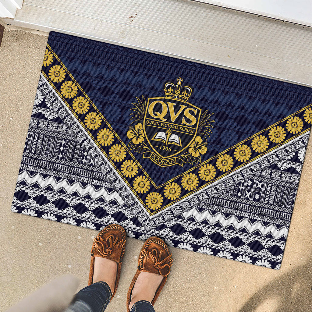 Fiji Queen Victoria School Rubber Doormat QVS 1906 Generational School Legacy LT9 - Polynesian Pride