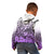 Beauty and The Warrior Polynesian Valentine Kid Hoodie Hibiscus FLowers Purple Style LT9 - Polynesian Pride