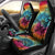 Beauty and The Warrior Polynesian Valentine Car Seat Cover Hibiscus FLowers Rainbow Style LT9 - Polynesian Pride