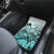 Beauty and The Warrior Polynesian Valentine Car Mats Hibiscus FLowers Turquoise Style LT9 - Polynesian Pride