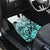 Beauty and The Warrior Polynesian Valentine Car Mats Hibiscus FLowers Turquoise Style LT9 - Polynesian Pride