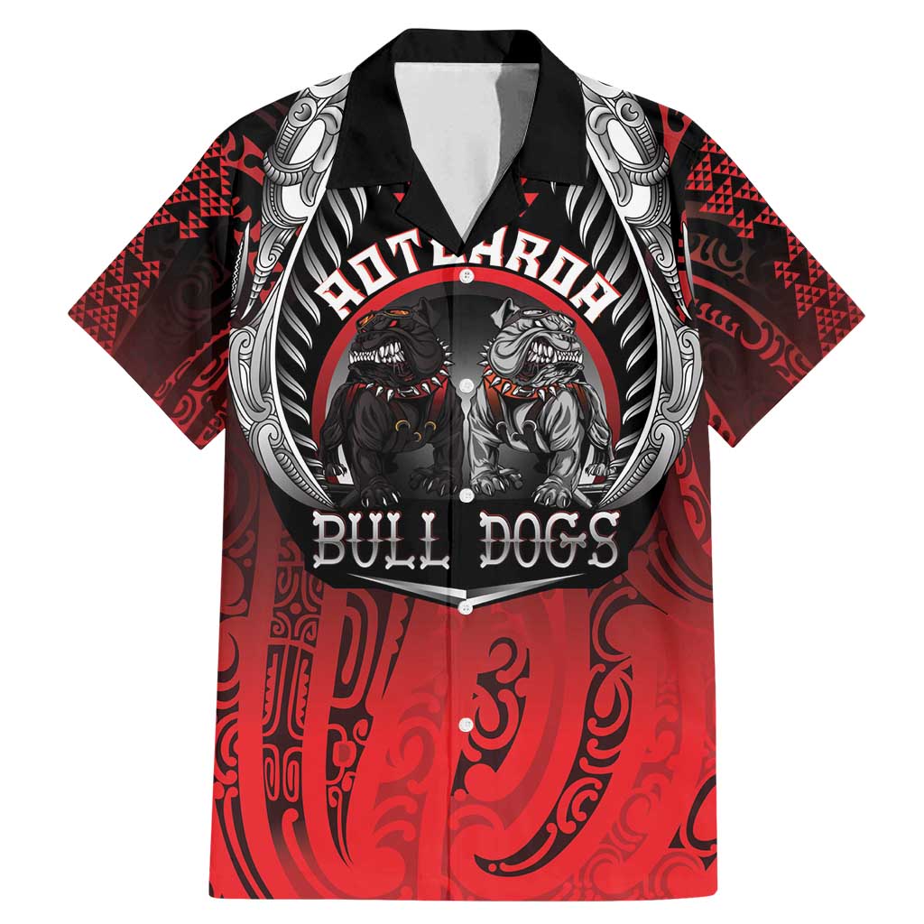 Aotearoa Bulldog Personalised Family Matching Mermaid Dress and Hawaiian Shirt Maori Kowhaiwhai Motif