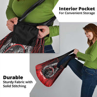 Aotearoa Bulldog Personalised Grocery Bag Maori Kowhaiwhai Motif