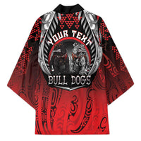 Aotearoa Bulldog Personalised Kimono Maori Kowhaiwhai Motif - Polynesian Pride