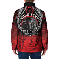 Aotearoa Bulldog Personalised Padded Jacket Maori Kowhaiwhai Motif - Polynesian Pride
