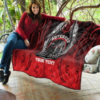 Aotearoa Bulldog Personalised Quilt Maori Kowhaiwhai Motif