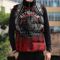 Aotearoa Bulldog Personalised Sleeveless Puffer Jacket Maori Kowhaiwhai Motif - Polynesian Pride