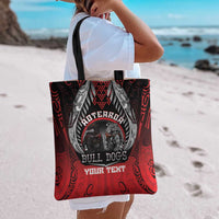 Aotearoa Bulldog Personalised Tote Bag Maori Kowhaiwhai Motif - Polynesian Pride