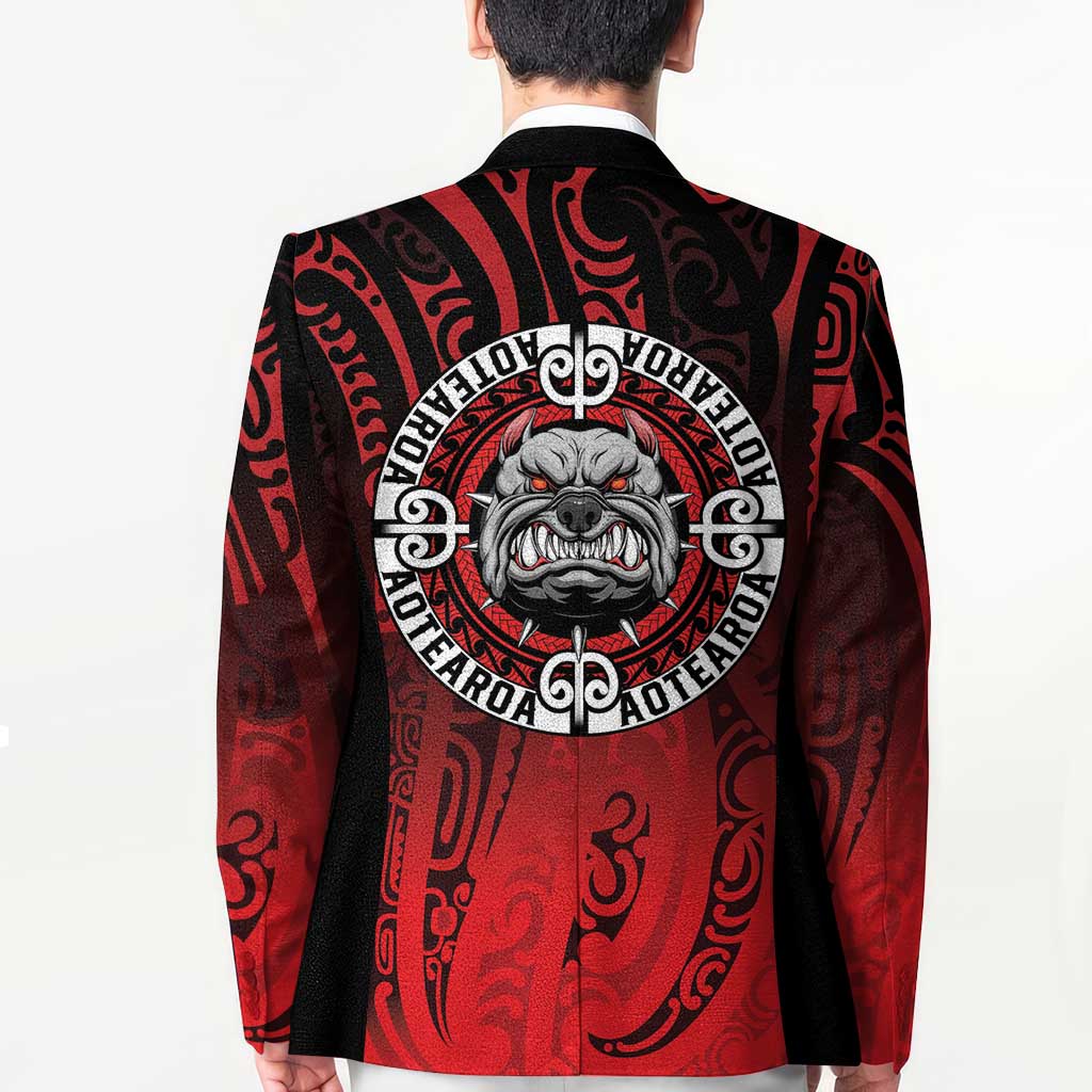 Aotearoa Bulldog Blazer New Zealand Kowhaiwhai Tribal - Polynesian Pride