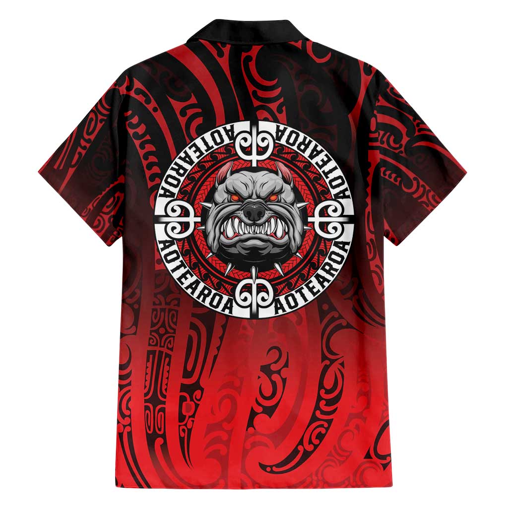 Aotearoa Bulldog Hawaiian Shirt New Zealand Kowhaiwhai Tribal