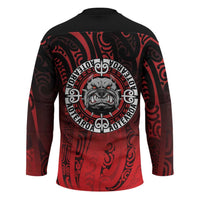 Aotearoa Bulldog Hockey Jersey New Zealand Kowhaiwhai Tribal - Polynesian Pride