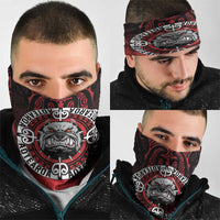Aotearoa Bulldog Neck Gaiter New Zealand Kowhaiwhai Tribal - Polynesian Pride