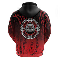 Aotearoa Bulldog Zip Hoodie New Zealand Kowhaiwhai Tribal