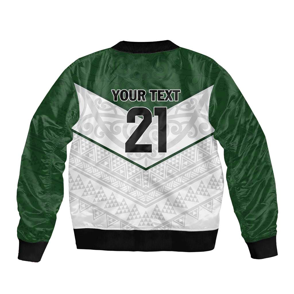 Custom New Zealand Maori Niho Taniwha Bomber Jacket