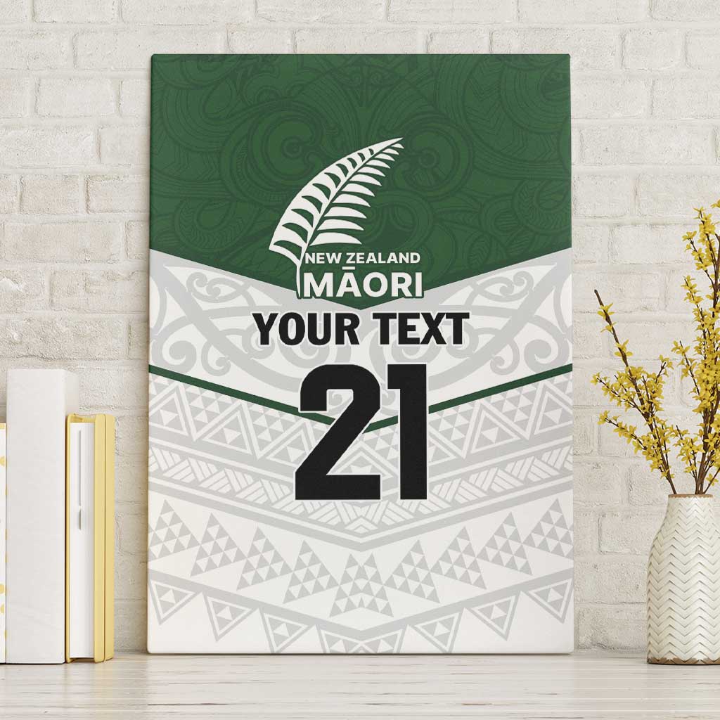 Custom New Zealand Maori Niho Taniwha Canvas Wall Art