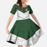 Custom New Zealand Maori Niho Taniwha Family Matching Long Sleeve Bodycon Dress and Hawaiian Shirt