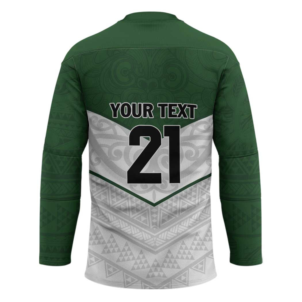 Custom New Zealand Maori Niho Taniwha Hockey Jersey - Polynesian Pride
