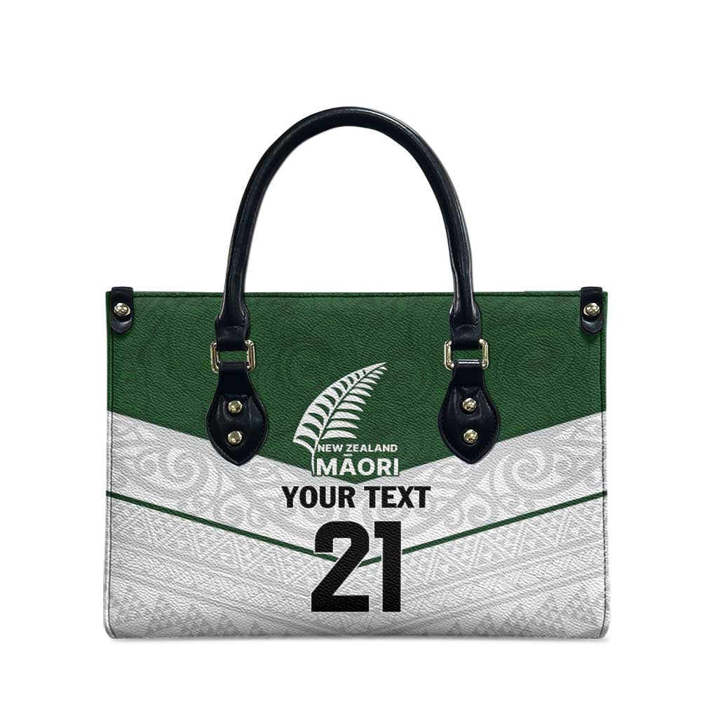 Custom New Zealand Maori Niho Taniwha Leather Bag - Polynesian Pride