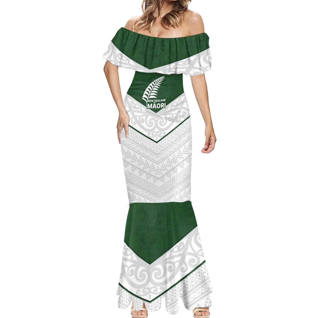 Custom New Zealand Maori Niho Taniwha Mermaid Dress