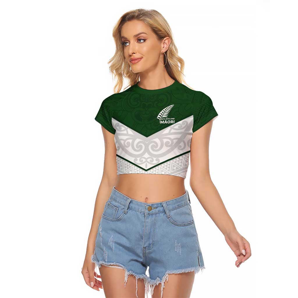 Custom New Zealand Maori Niho Taniwha Raglan Cropped T Shirt