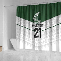 Custom New Zealand Maori Niho Taniwha Shower Curtain