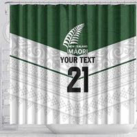 Custom New Zealand Maori Niho Taniwha Shower Curtain