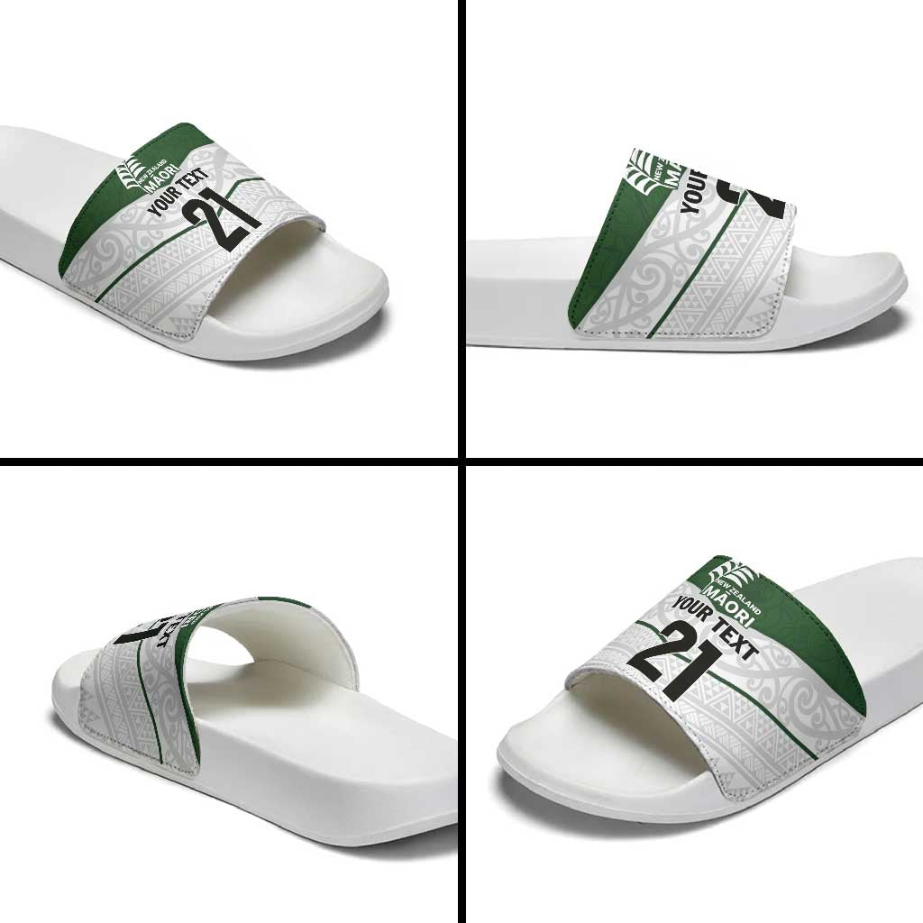 Custom New Zealand Maori Niho Taniwha Slide Sandals - Polynesian Pride