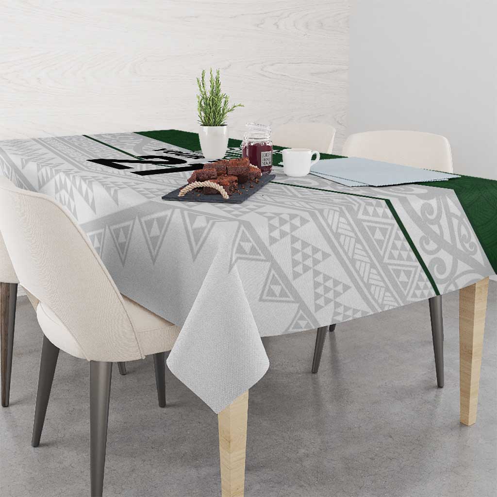 Custom New Zealand Maori Niho Taniwha Tablecloth