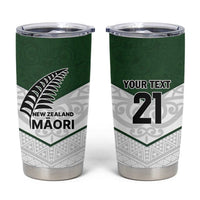 Custom New Zealand Maori Niho Taniwha Tumbler Cup LT9 Green - Polynesian Pride
