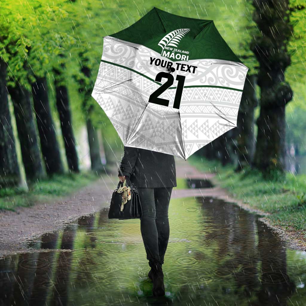 Custom New Zealand Maori Niho Taniwha Umbrella - Polynesian Pride