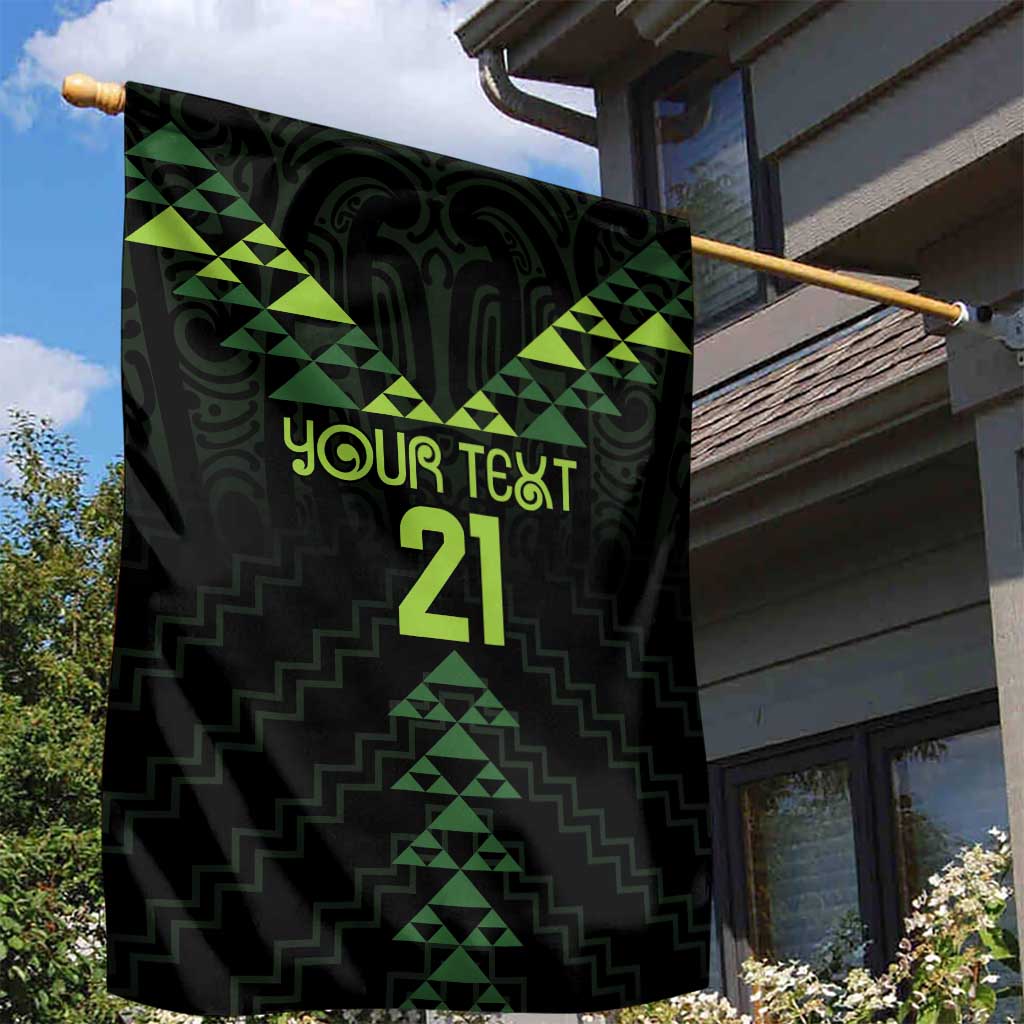 Custom New Zealand Maori Koru Koiri Motif Garden Flag