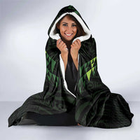 Custom New Zealand Maori Koru Koiri Motif Hooded Blanket