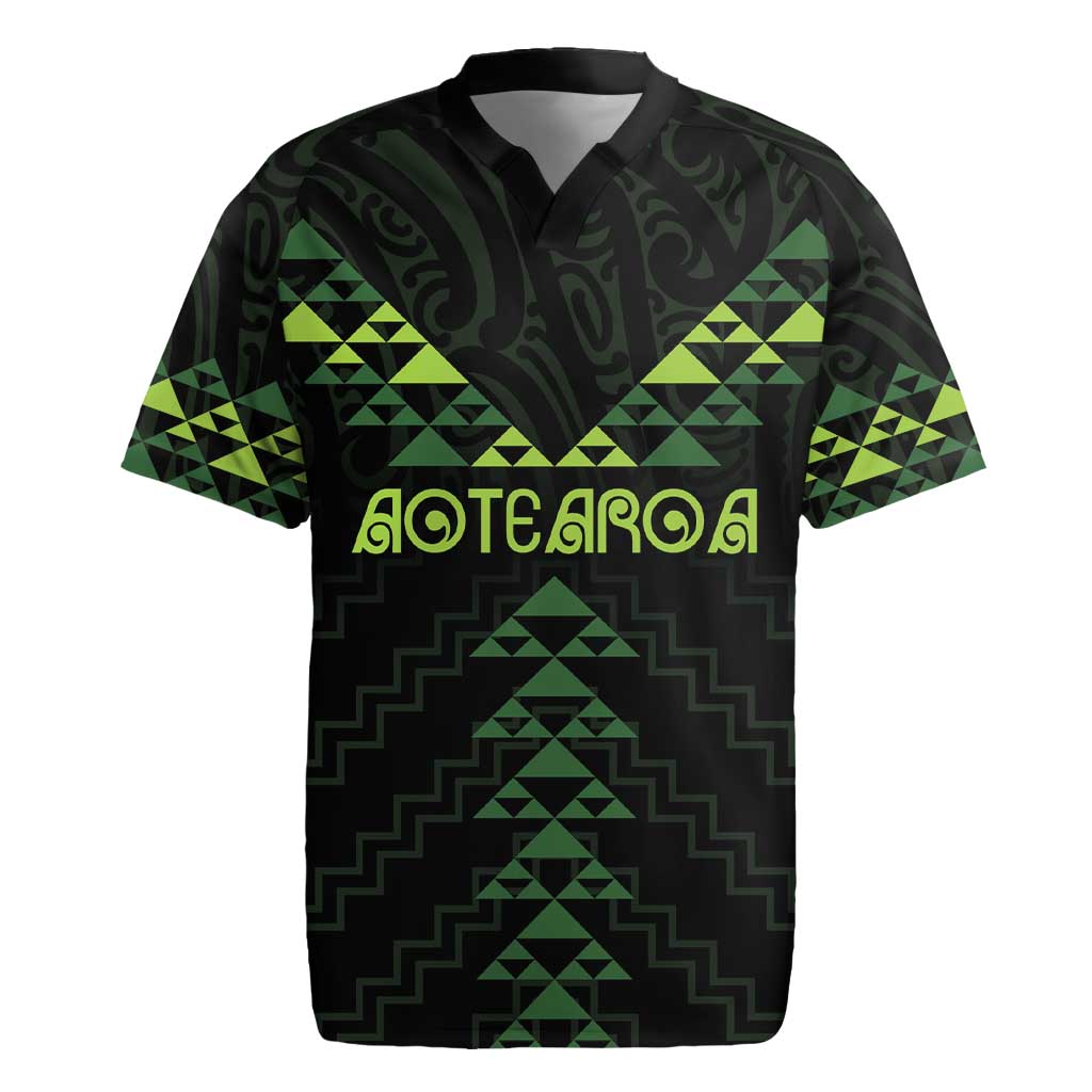 Custom New Zealand Maori Koru Koiri Motif Rugby Jersey