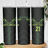 Custom New Zealand Maori Koru Koiri Motif Skinny Tumbler LT9 - Polynesian Pride