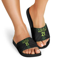 Custom New Zealand Maori Koru Koiri Motif Slide Sandals LT9 - Polynesian Pride