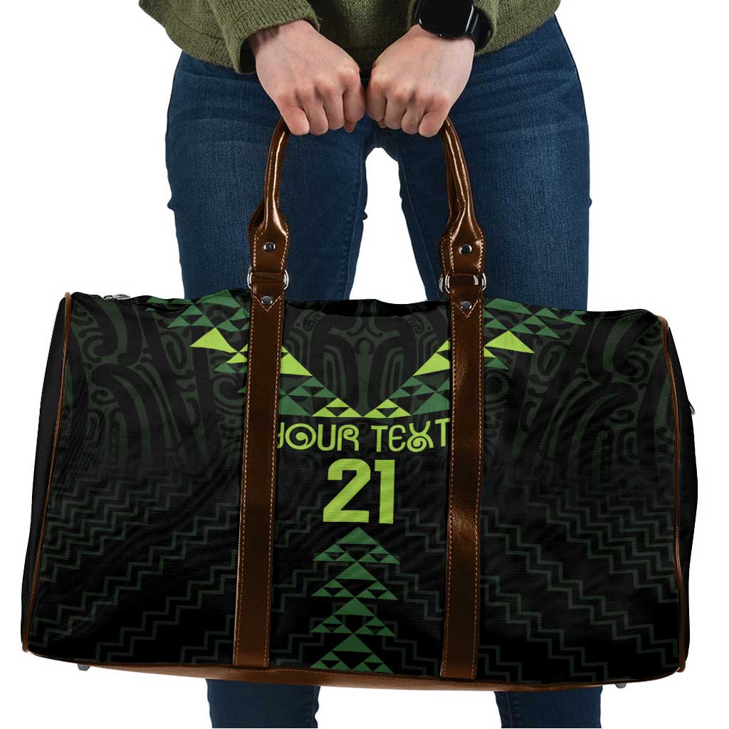 Custom New Zealand Maori Koru Koiri Motif Travel Bag - Polynesian Pride
